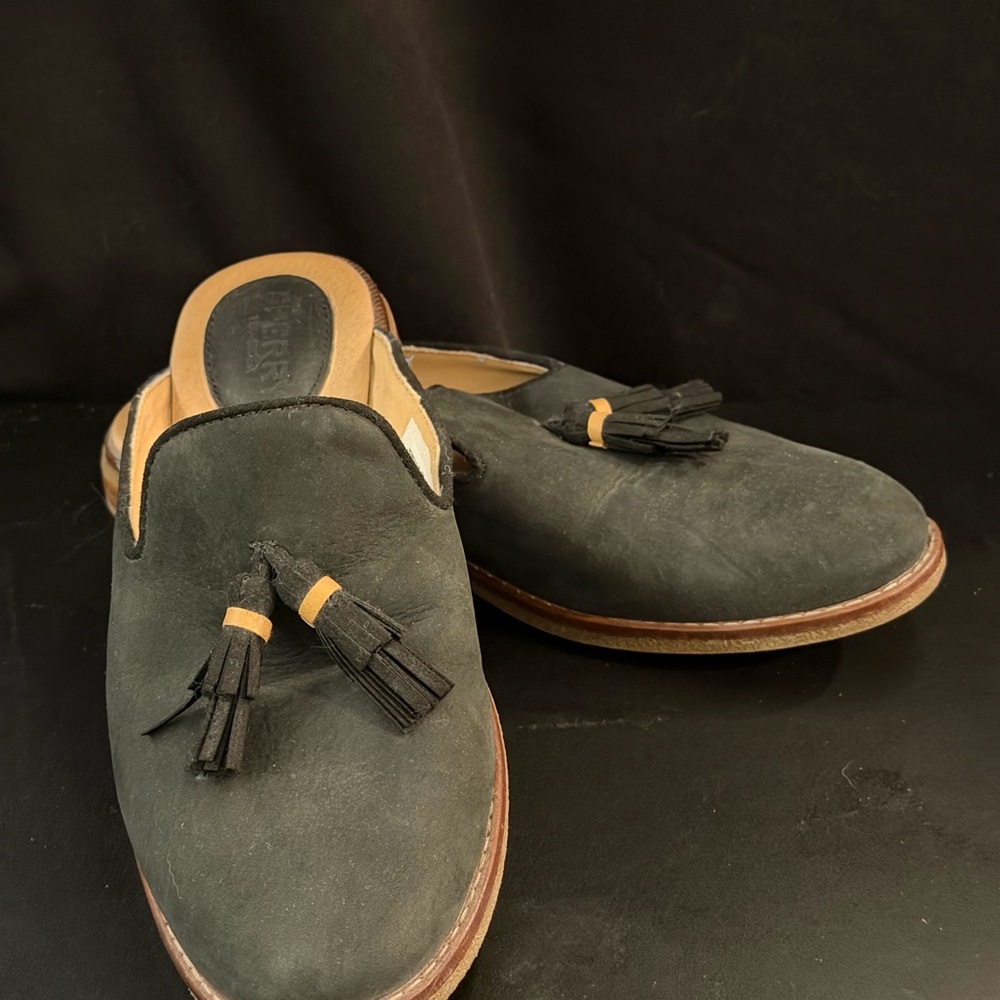 Sperry Black Tassel Loafers for Women